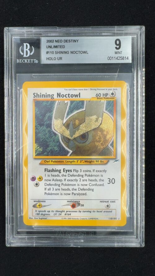 2002 Pokemon Neo Destiny Unlimited Shining Noctowl HOLO R