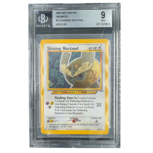 2002 Pokemon Neo Destiny Unlimited Shining Noctowl HOLO R