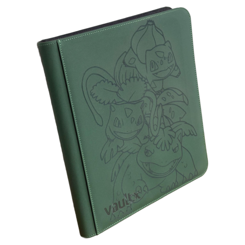 Binder Bulbasaur, Ivysaur y Venusaur – 12 Bolsillos – Verde