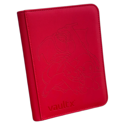 Binder Charmander, Charmeleon y Charizard – 4 Bolsillos – Rojo (B)