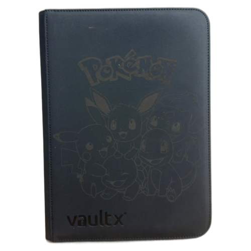 Binder Pikachu y Eevee – 9 Bolsillos – Negro