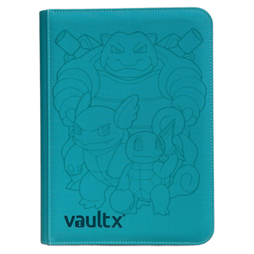 Binder Squirtle, Wartortle y Blastoise – 9 Bolsillos – Turquesa
