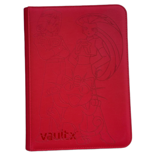 Binder Team Rocket Jessie y James – 9 Bolsillos – Rojo